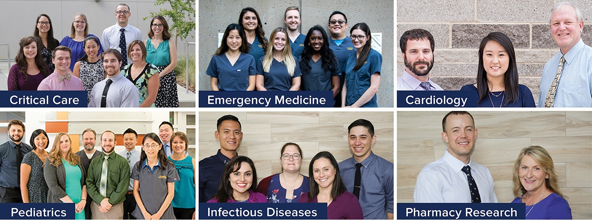 UC Davis preceptors—Critical Care, Mergency Medicine, Cardiology, Pediatrics, Infectious Diseases and Pharmacy Research